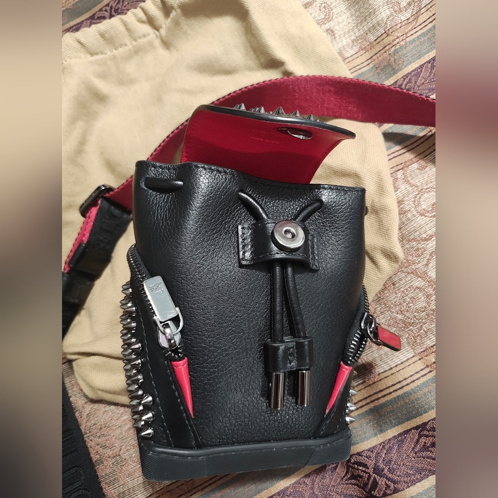 Christian Louboutin Explorafunk Keyring Studded Crossbody Bag - Picture 3 of 8